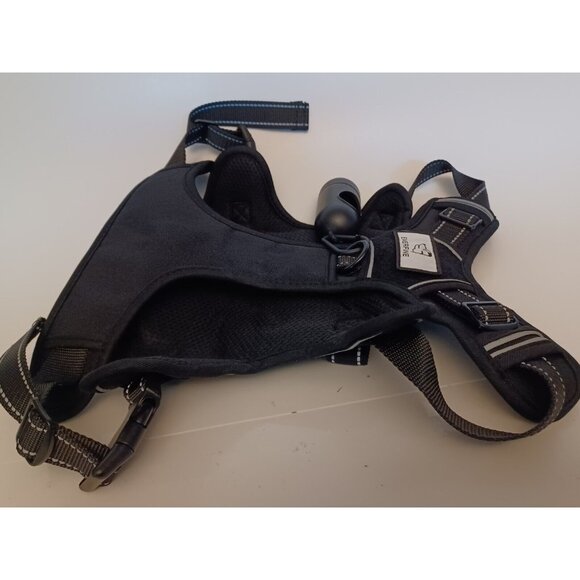 EVERFINE Tactical Dog Harness Black No Pull Adjustable Dog Vest W/  Handle - Picture 11 of 13